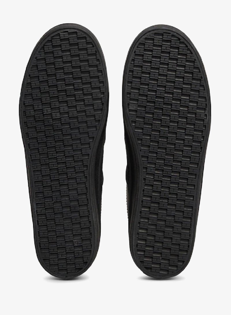 Leather Flatform Sneakers