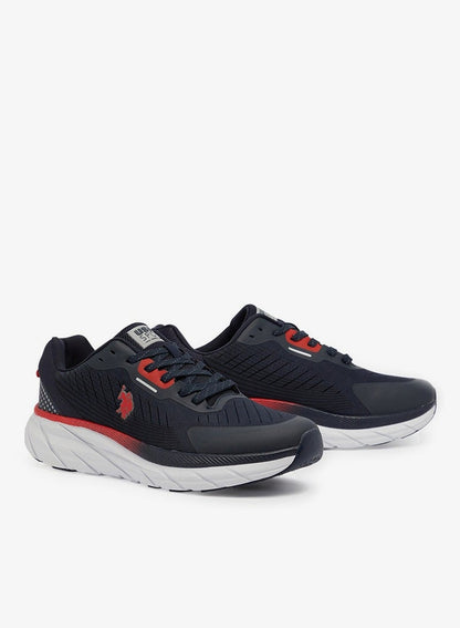 Men's Navy Low-Top Sneakers - Lightweight Shoes Lace-Up Design, Comfortable for Everyday Outfits
