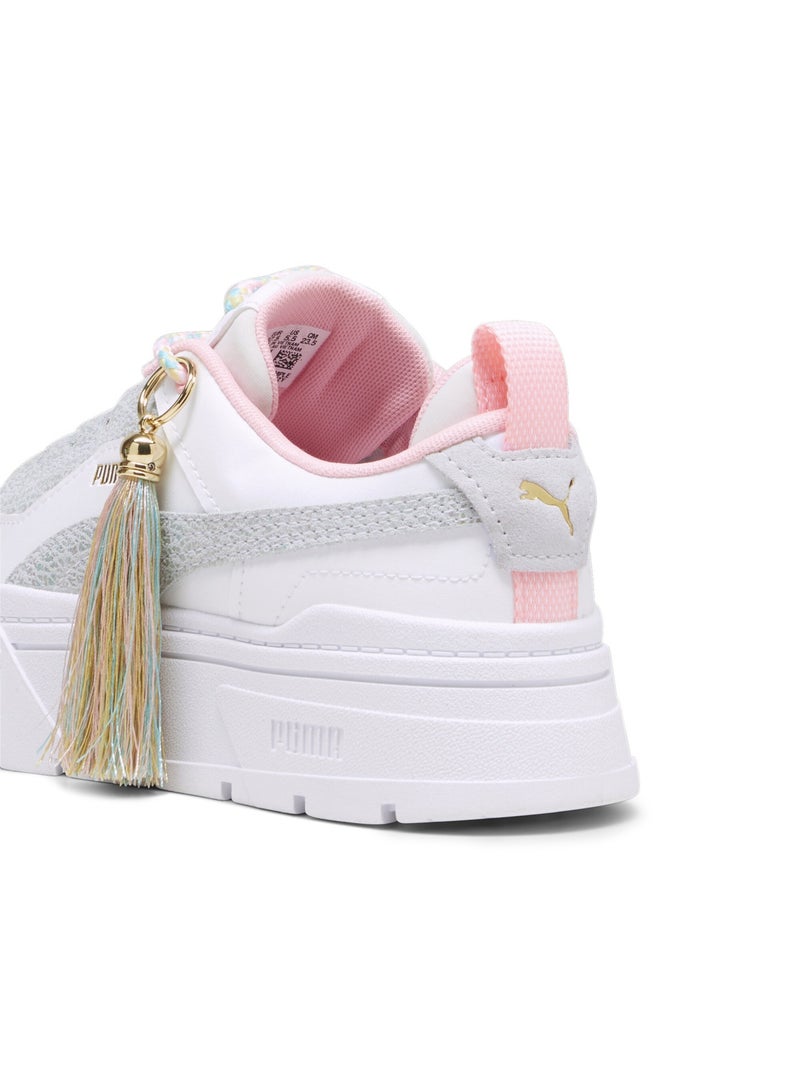 Mayze Stack Womens White Fashion Sneakers