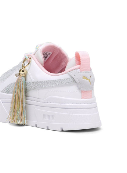 Mayze Stack Womens White Fashion Sneakers
