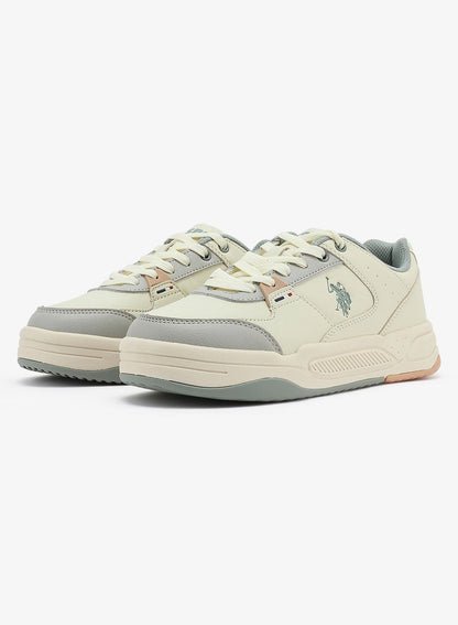 Women's  Beige Low-Top Sneakers - Style that Moves, Comfort Shoes that Lasts