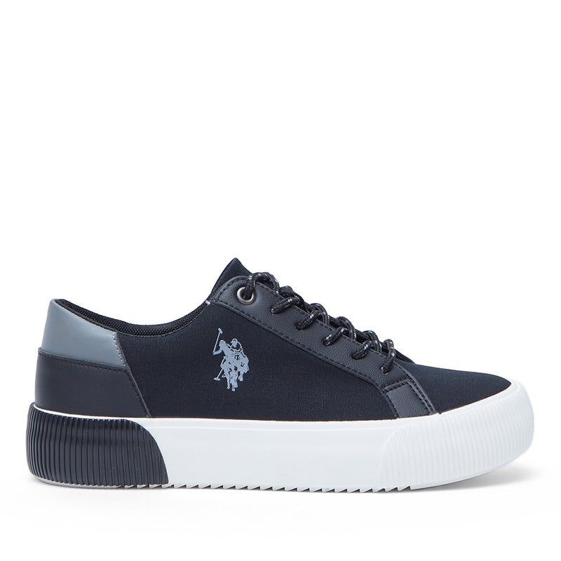 Women's Black Low-Top Sneakers - Lightweight Sporty Design, Comfortable for Casual Wear
