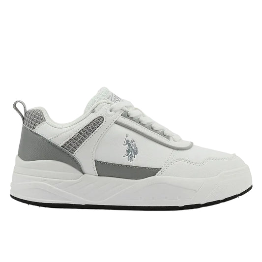Women's  White Low-Top Sneakers - Sleek Style and Comfort Cushioned Sole for Everyday Style Shoes