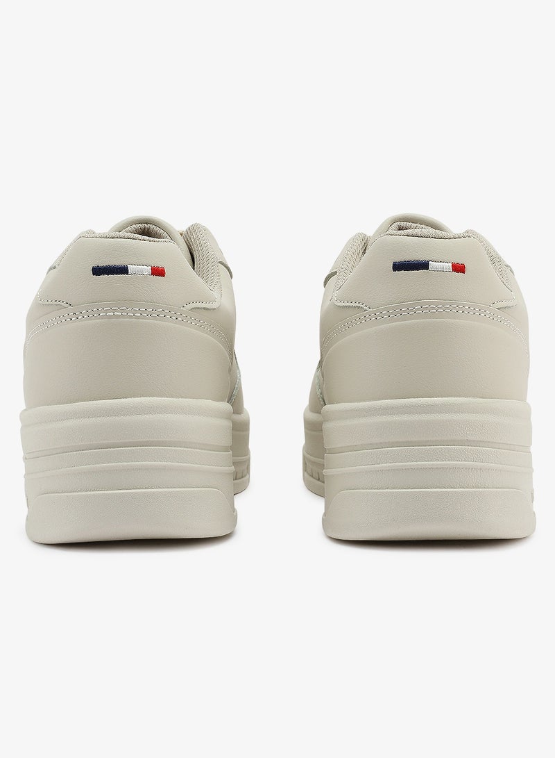 Women's  Beige Low-Top Sneakers - Style that Moves, Comfort Shoes that Lasts