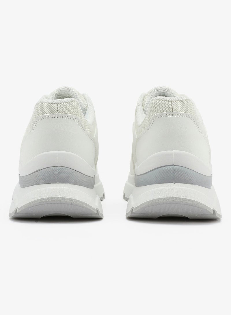 Women's White Low-Top Sneakers - Lightweight Shoes & Trendy Design Shoes for Everyday Wear