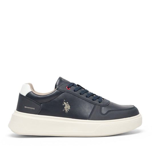 Men's Navy Low-Top Casual Sneakers – Classic Style with Durable Sole for All-Day Comfort