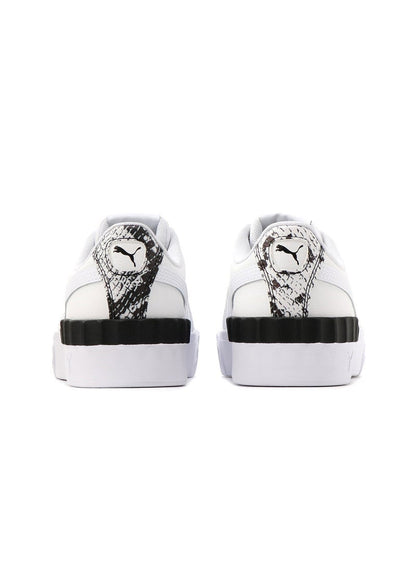 Carina Lift Reptile Womens White Trainers