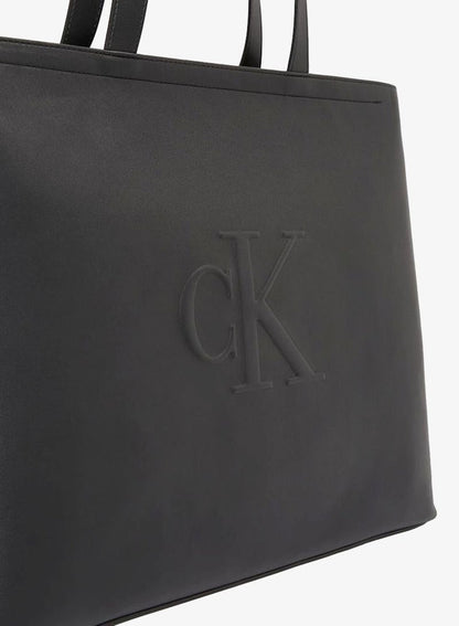 Monogram Embossed Tote Bag