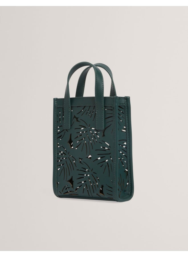 LASER CUT LEAF DETAIL NANO BAG