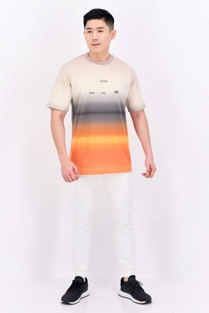 Men Sportswear Fit Short Sleeve Outdoor T-Shirts, Beige