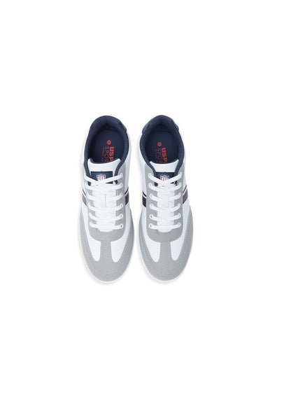 Men's White Low-Top Sneakers,Lightweight Casual Shoes for Classic Look
