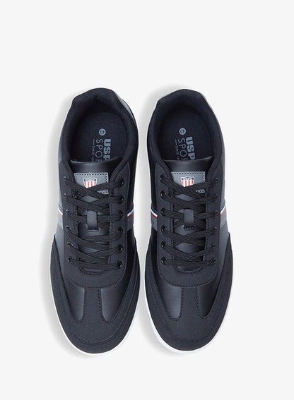 Men's Black Low-Top Sneakers,Lightweight Shoes Casual for Classic Look