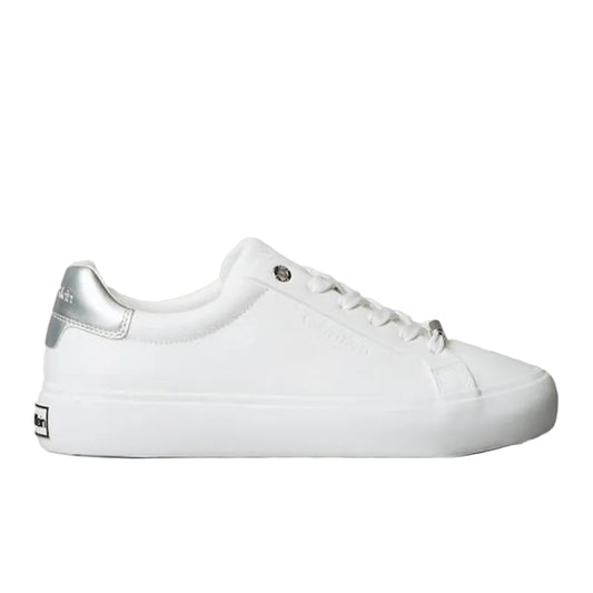 Leather Metallic Backtab Trainers