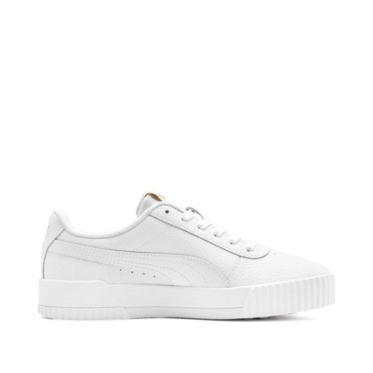 Carina Lux Womens White Casual Sneakers