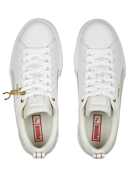 Mayze Lucky Charm Womens White Platform Sneakers