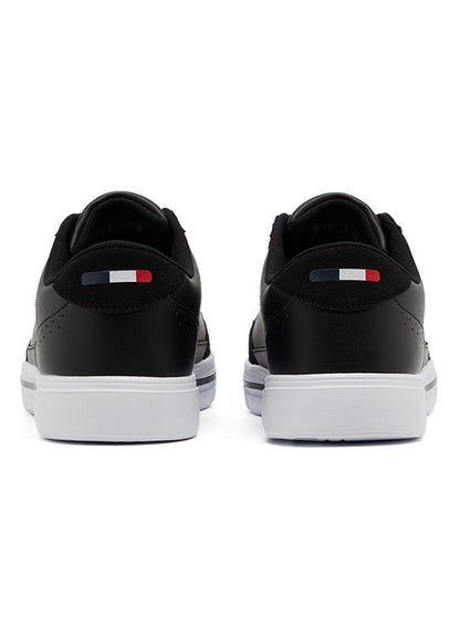 Men's Black Low-Top Sneakers - Lightweight Lace-Up Design, Comfortable for Everyday Outfits