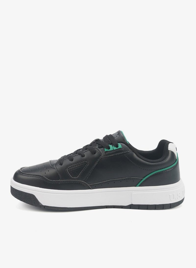 Men's Black Classic Low-Top Sneakers,Lightweight Casual Shoes for Everyday Style