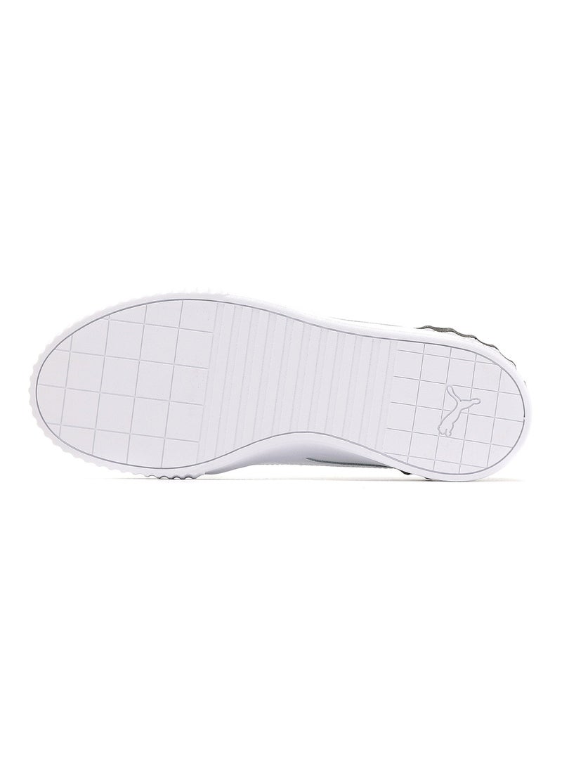 Carina Lift Reptile Womens White Trainers