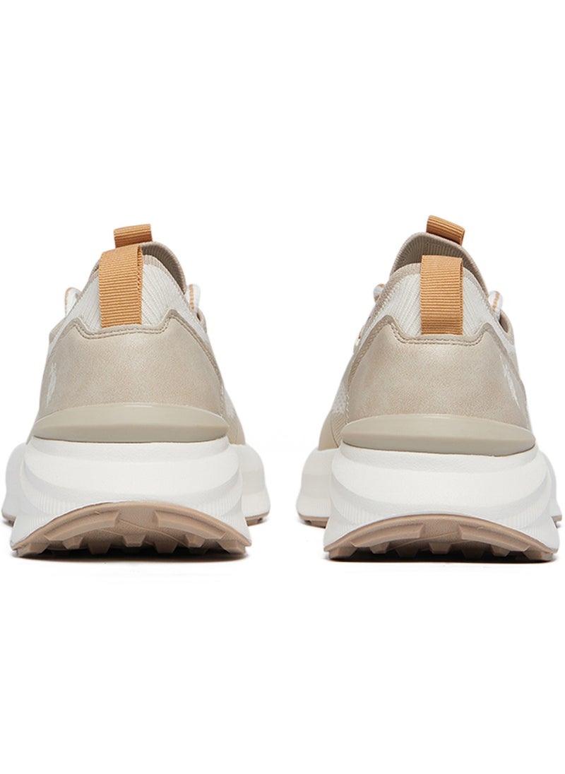 Women's Beige Low-Top Ultra-Light Shoe – Your All-Day Friend Who Really Cares for Your Feet, from Morning Jogs to Late-Night Strolls!