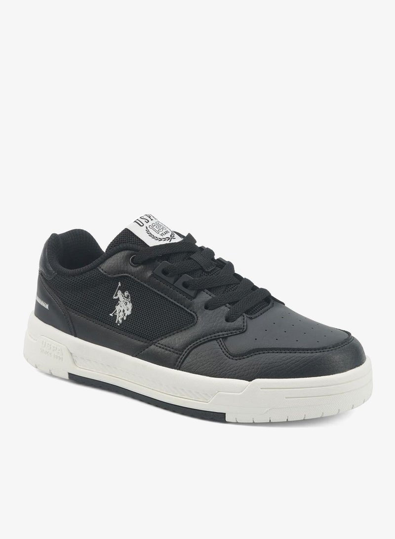 Women's Black Sneakers - Bold Rugged Style Shoes with Durable Sole for Outdoor Wear