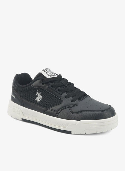 Women's Black Sneakers - Bold Rugged Style Shoes with Durable Sole for Outdoor Wear