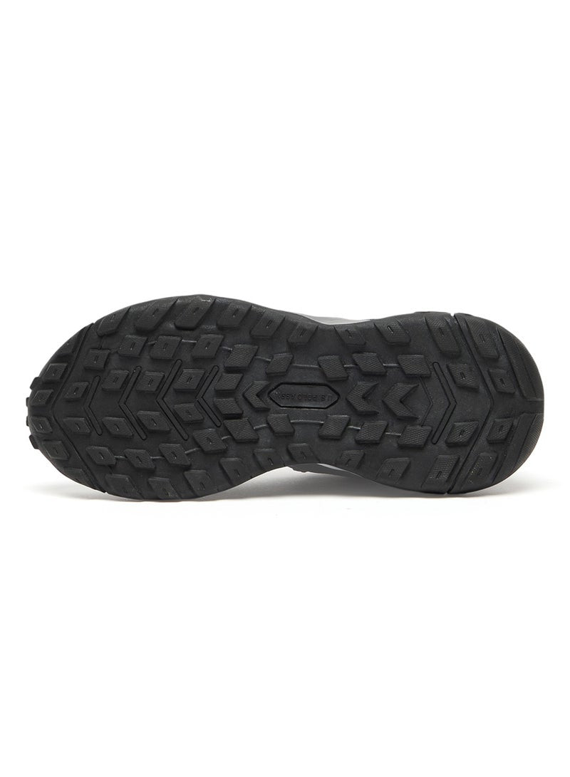 Women's Black Low-Top Sneakers - Trendy Lace-Up Design, Used For Trekking, Running