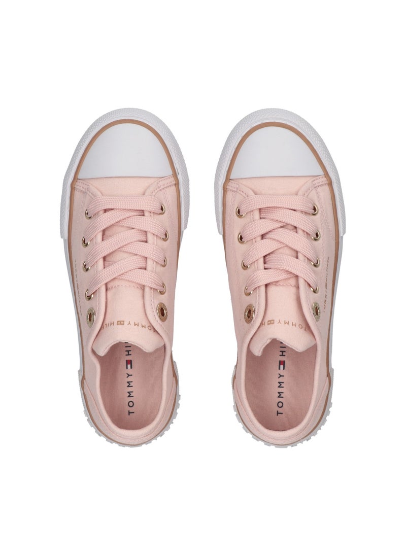 Kids Lace Up Low Top Sneakers