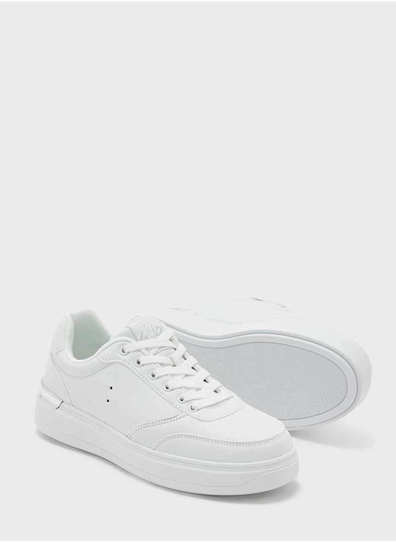 Lace Up Low Top Sneakers