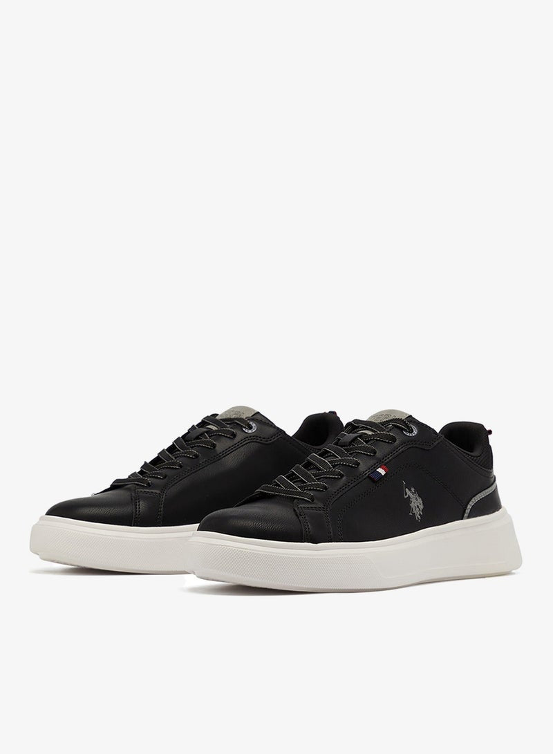 Men's Black Low-Top Sneakers - Designed for Style Shoes