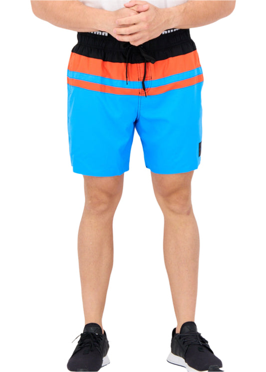 Men Drawstring Brand Logo Board Short, Multicolor