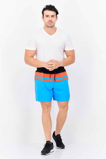 Men Drawstring Brand Logo Board Short, Multicolor