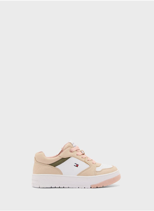 Kids Low Top Lace Up Sneakers