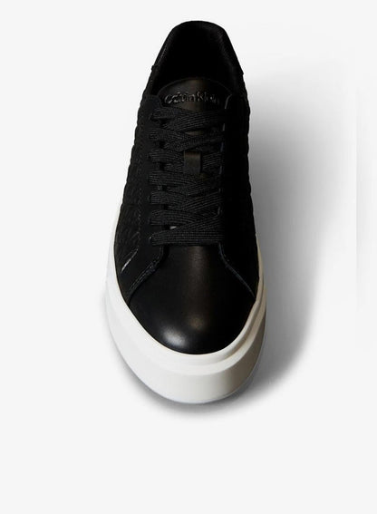 Leather Emblem Logo Trainers