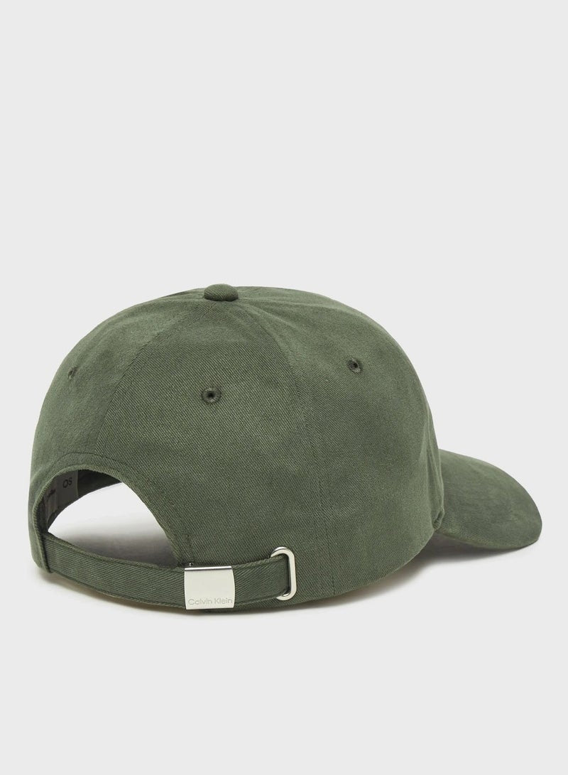 LARGE LAYERED MONOLOGO curved peak CAP