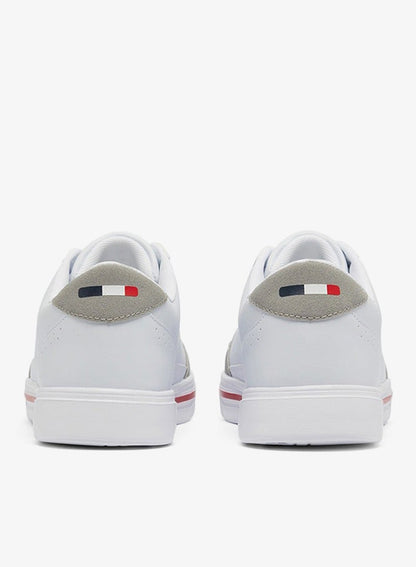 Men's White Low-Top Sneakers - Lightweight Shoes Lace-Up Design, Comfortable for Everyday Outfits