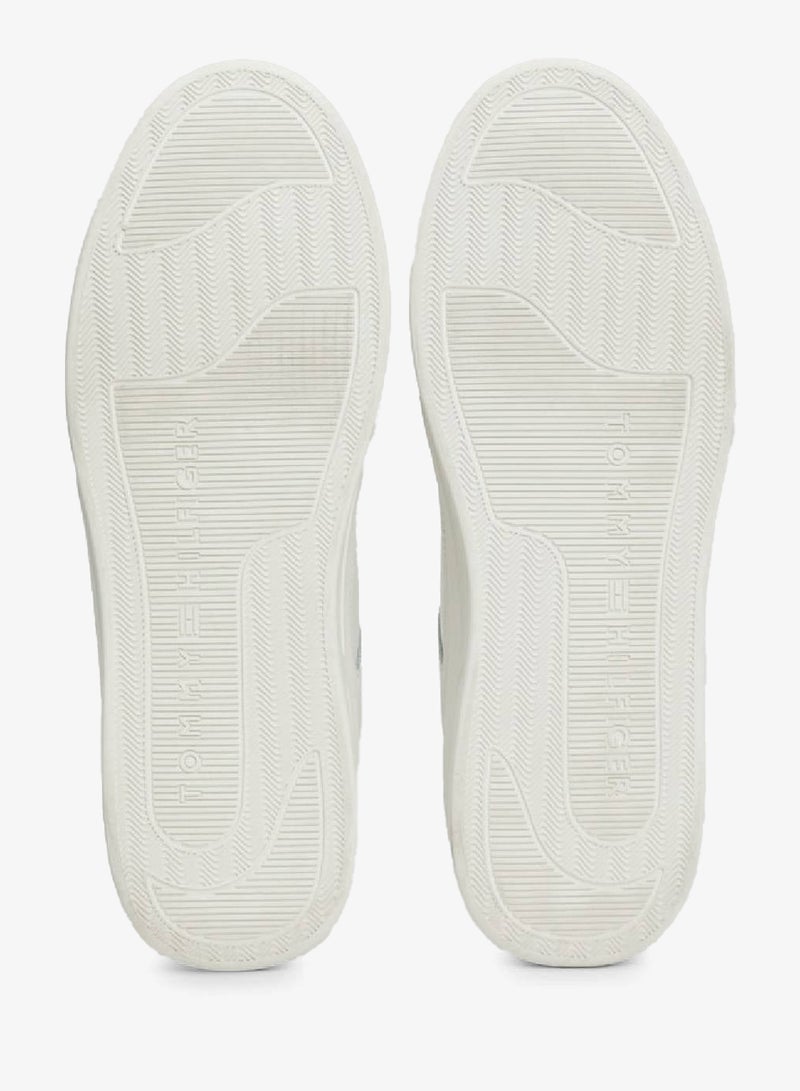 Essential Metallic Detail Basketball Sneakers