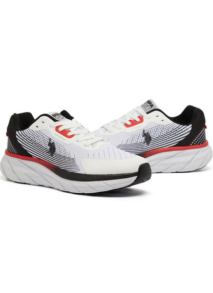 Men's White Low-Top Sneakers - Lightweight Lace-Up Design, Comfortable for Everyday Outfits