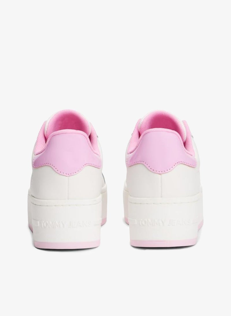 Flatform Patent Lace Ups Sneakers