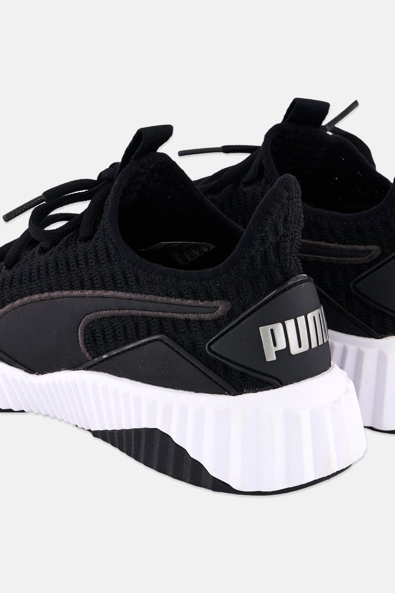 Women Defy Lace Up Training Shoes, Black