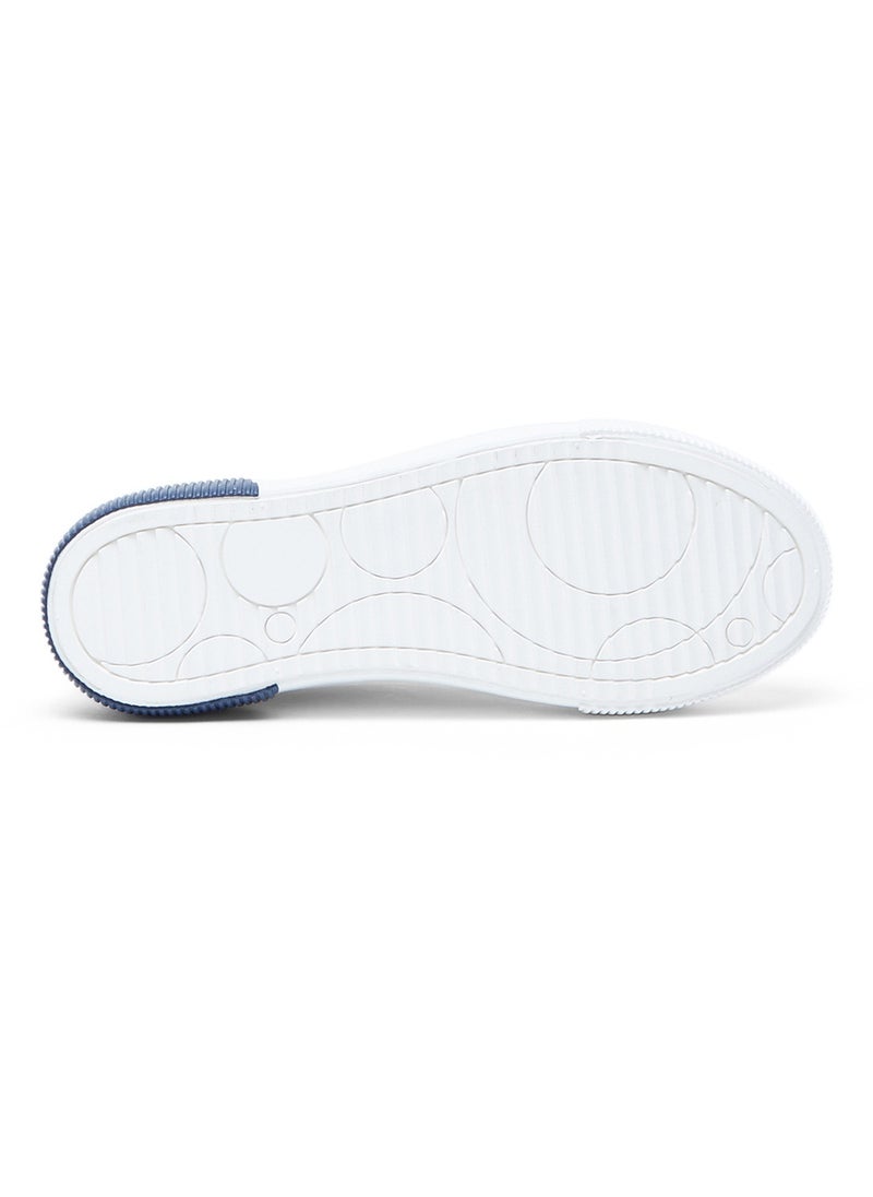Women's White Low-Top Sneakers - Lightweight Sporty Design, Comfortable for Casual Wear