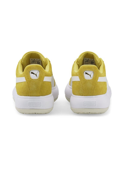 Suede Mayu Womens Yellow Platform Sneakers