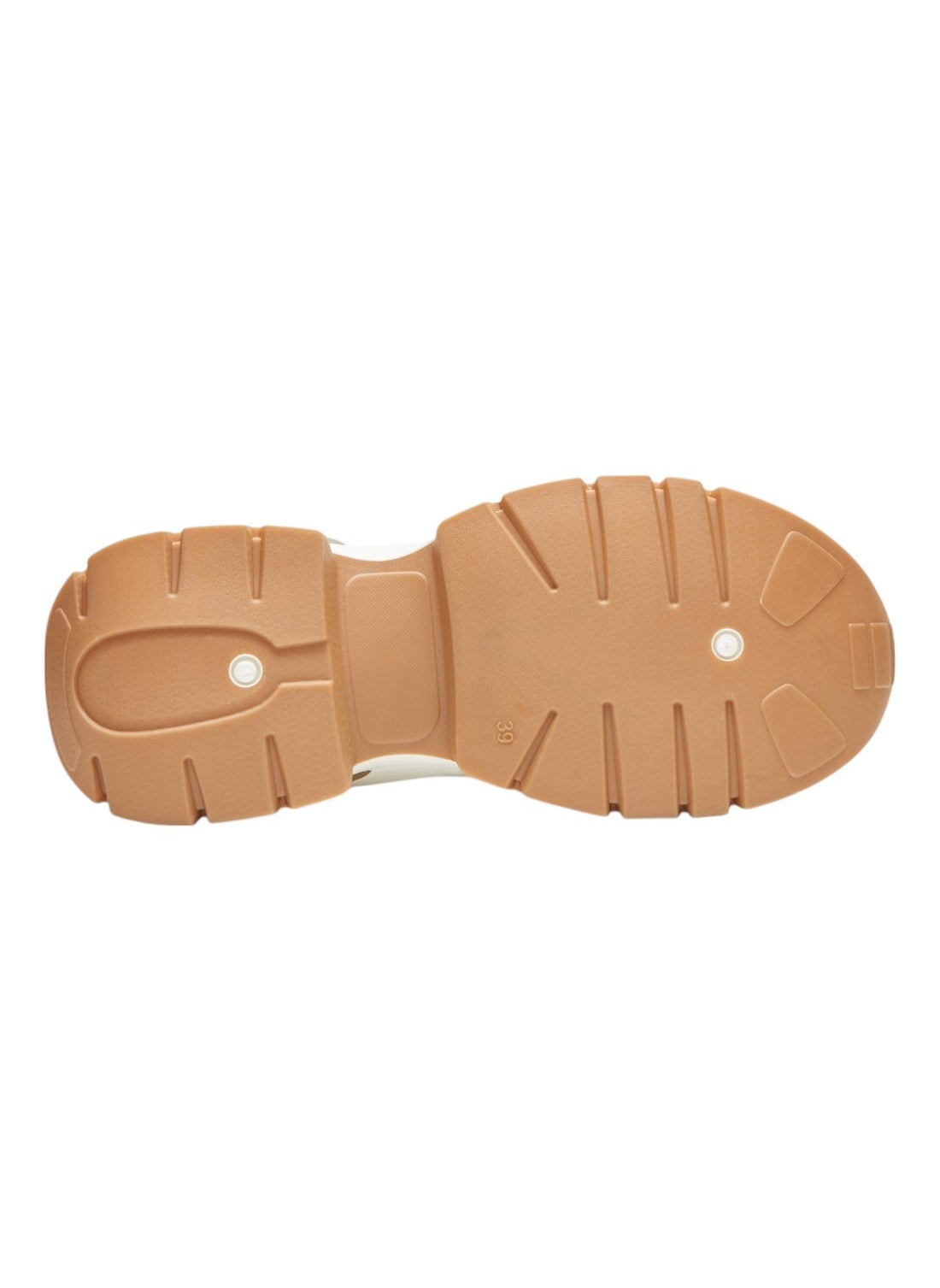 Women's White with Beige Accent Sneakers - Bold Rugged Style with Durable Sole for Outdoor Wear