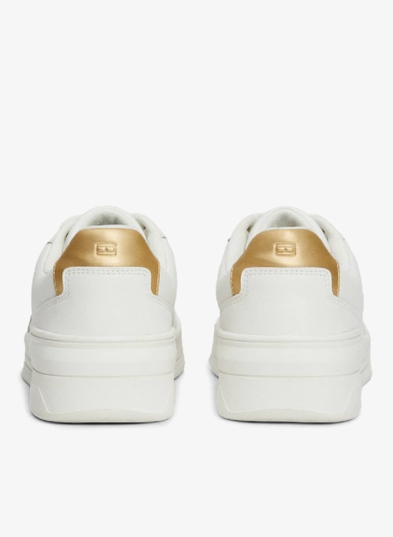 Essential Metallic Detail Basketball Sneakers