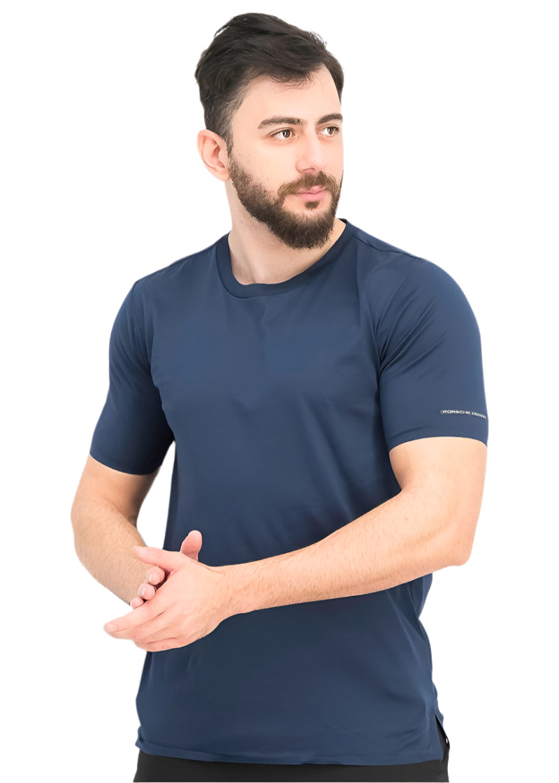 Men Sportswear Fit Short Sleeves Training T-shirt, Navy