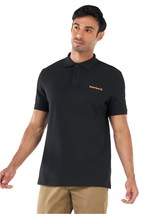 Men's Small Logo Print Polo Shirt