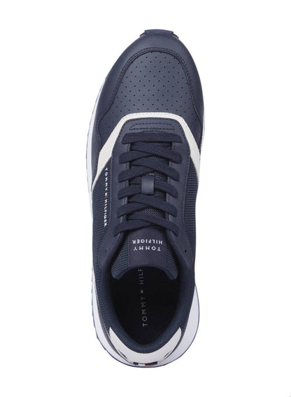 Leather Serrated Runner Sneakers