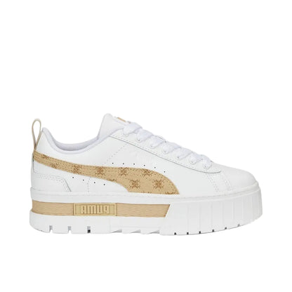 Mayze Trend 7etter Womens Platform White Beige Sneakers
