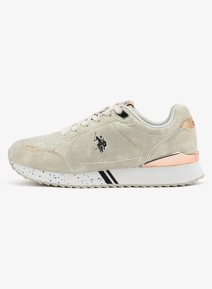Women's Beige Lightweight Shoes Sneakers - Comfortable Casual for Everyday Wear