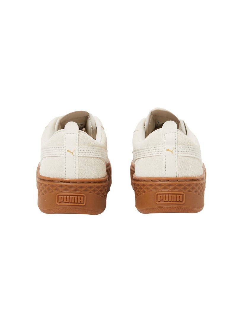 Smash Platform Womens Beige Suede Trainers