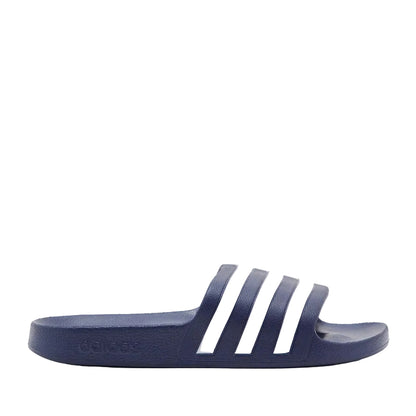 Adilette Aqua Slides Navy/White
